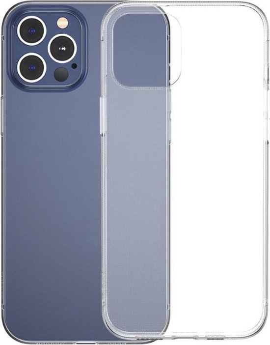 Shop4 - Geschikt voor iPhone 12 Pro Max Hoesje - Zachte Back Case Transparant