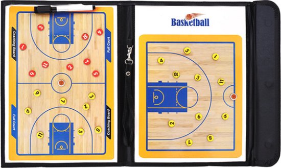 Foto: Basketbal tactiekbord tactiekborden coachmap coachborden coachbord coachboard tactiekmap basketbal inclusief magneten en uitwisbare stift oranje cr me