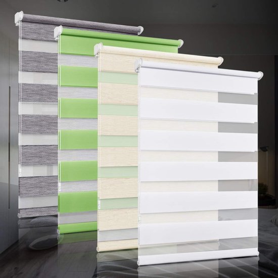 10 Supports De Store Sans Perçage - Pour Stores Enrouleurs Doubles - Clipser Ou Coller - Blanc