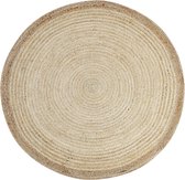 MENEMEN - Vloerkleed - Beige - 120 x 120 cm - Jute