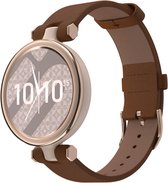 Bracelet Smartwatch en Cuir - Convient au bracelet en cuir Garmin Lily - marron - Bracelet de montre Strap-it / Bracelet / Bracelet