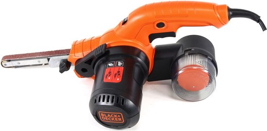 BLACK + DECKER Ponceuse à bande Powerfile KA902EK-QS - 400W - avec