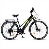 Bol.com Urbanbiker Viena | Elektrische Trekking Fiets | Accu 720Wh | Geel | 28’’ aanbieding