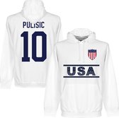 Verenigde Staten Team Pulisic 10 Hoodie - Wit - S