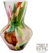 Design Vaas Parma - Fidrio MIXED COLOURS - glas, mondgeblazen bloemenvaas - hoogte 36 cm