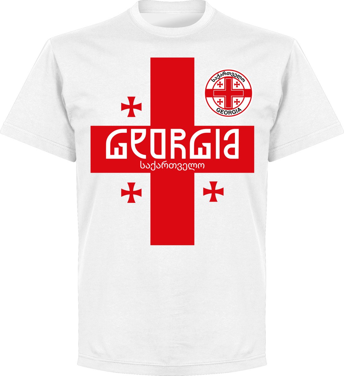 1098x1200.jpg Georgië Team T-Shirt - Wit - M - Afbeelding 1