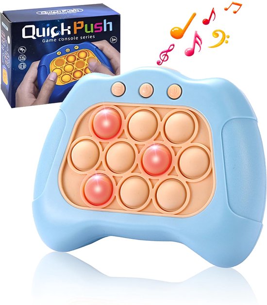 Pop-it Quickpush Bleu Clair - Électronique - Jeu Pop-it - Entraîneur de  mémoire - Test