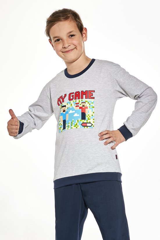 Cornette Katoenen Pyama Jongens Lange Mouw Lange Broek My Game 2 268/148 158/164