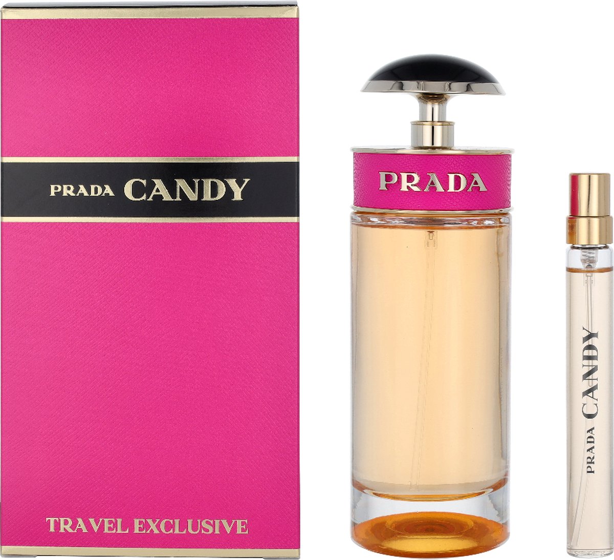 Goedkoopste Prada Candy Giftset - 80 ml eau de parfum spray 10 ml eau de parfum tasspray - cadeauset voor dames