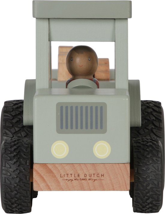 Tracteur Little Dutch avec remorque Little Farm - Véhicule jouet