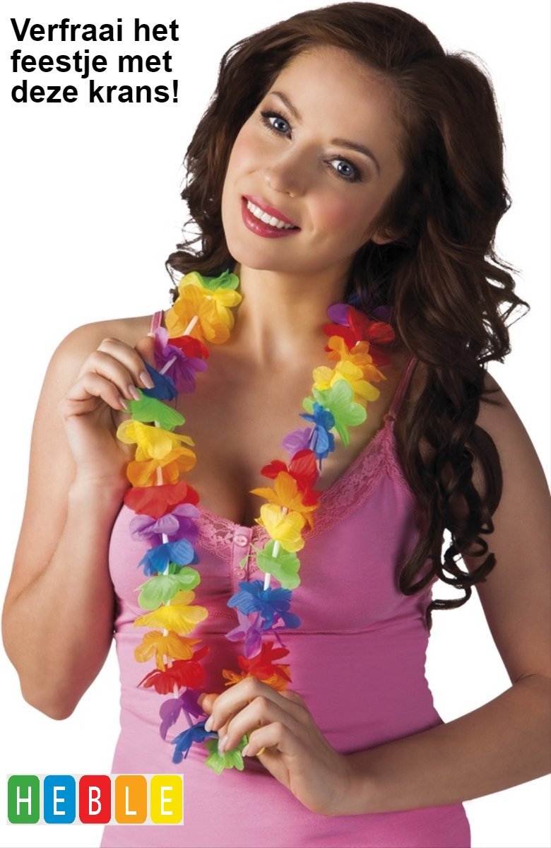 *** 1x Aloa Hawaii Krans - Hawaii- Hawaii Decoratie- Hawaii Slinger ***