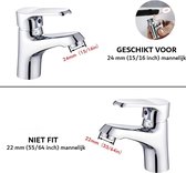 Bidet Handdouche - Messing 3-weg Ventiel - 1,5 m Slang - Kit - Roestvrij Staal - Toiletreiniger