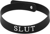 Master Series Siliconen Halsband Met 'Slut' Opdruk