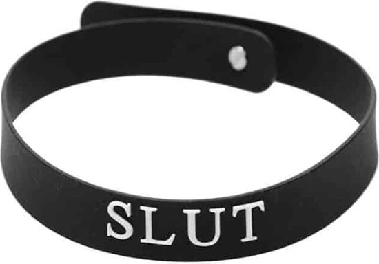 Collier en silicone avec imprimé 'Slut' | bol.com