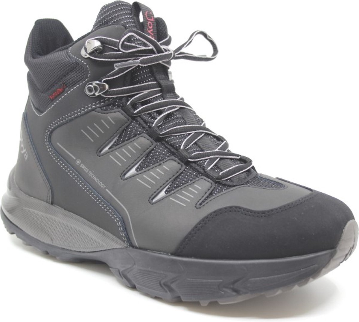 Joya SIERRA STX W 968out Zwarte halfhoge dames wandelschoenen wijdte H
