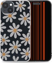 iMoshion Hoesje Geschikt voor iPhone 15 Plus Hoesje Siliconen - iMoshion Design hoesje - Meerkleurig / Daisy Flower