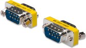 Digitus Serieel Adapter [1X D-Sub Stekker 9-Polig - 1X D-Sub Stekker 9-Polig] Zilver