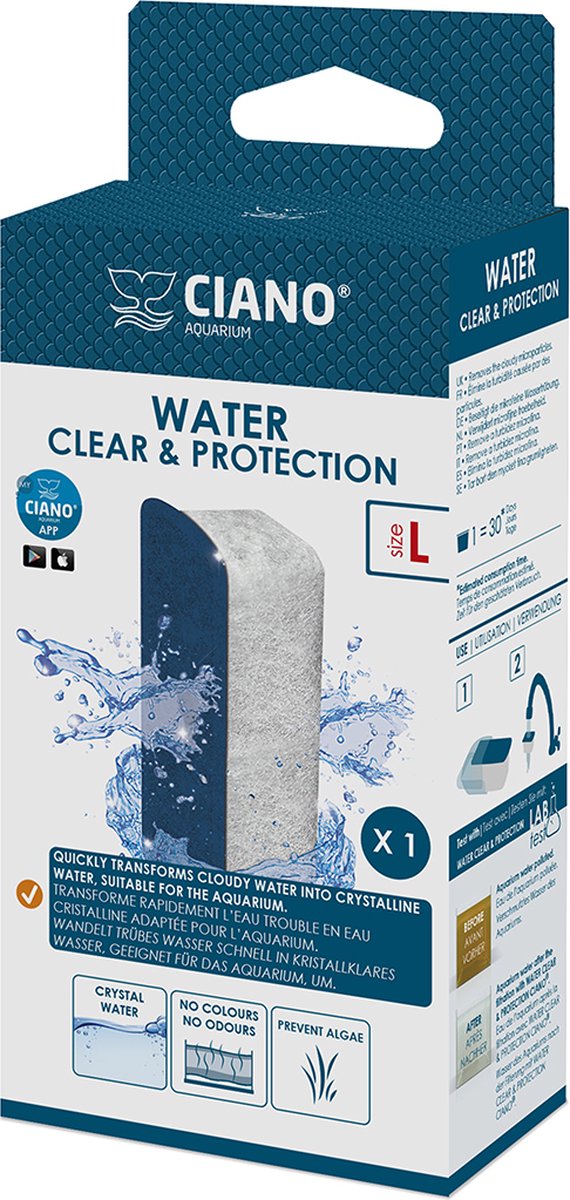 Ciano Aquarium Vervangende LARGE pads voor Aquarium Filter Ciano CFBIO150 en CFBIO250 thumbnail 2