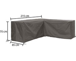 DistriCover Hoes voor loungeset hoes L vorm - 215x85x70x215 cm (lxbxh) Premium Quality