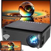 Bol.com Chesto Beamer FULL HD (4K-Ondersteuning) - 10.000 Lumen - Streamen vanaf je telefoon met wifi - Black Series aanbieding