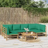 The Living Store Tuinset Bamboe - Modulair - 55x65cm - Sterk en comfortabel