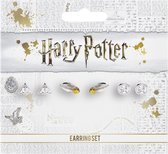 The Carat Shop Stud Earring Set Deathly Hallows / Golden Snitch / Goude Snaai / Platform - Harry Potter Jewelry