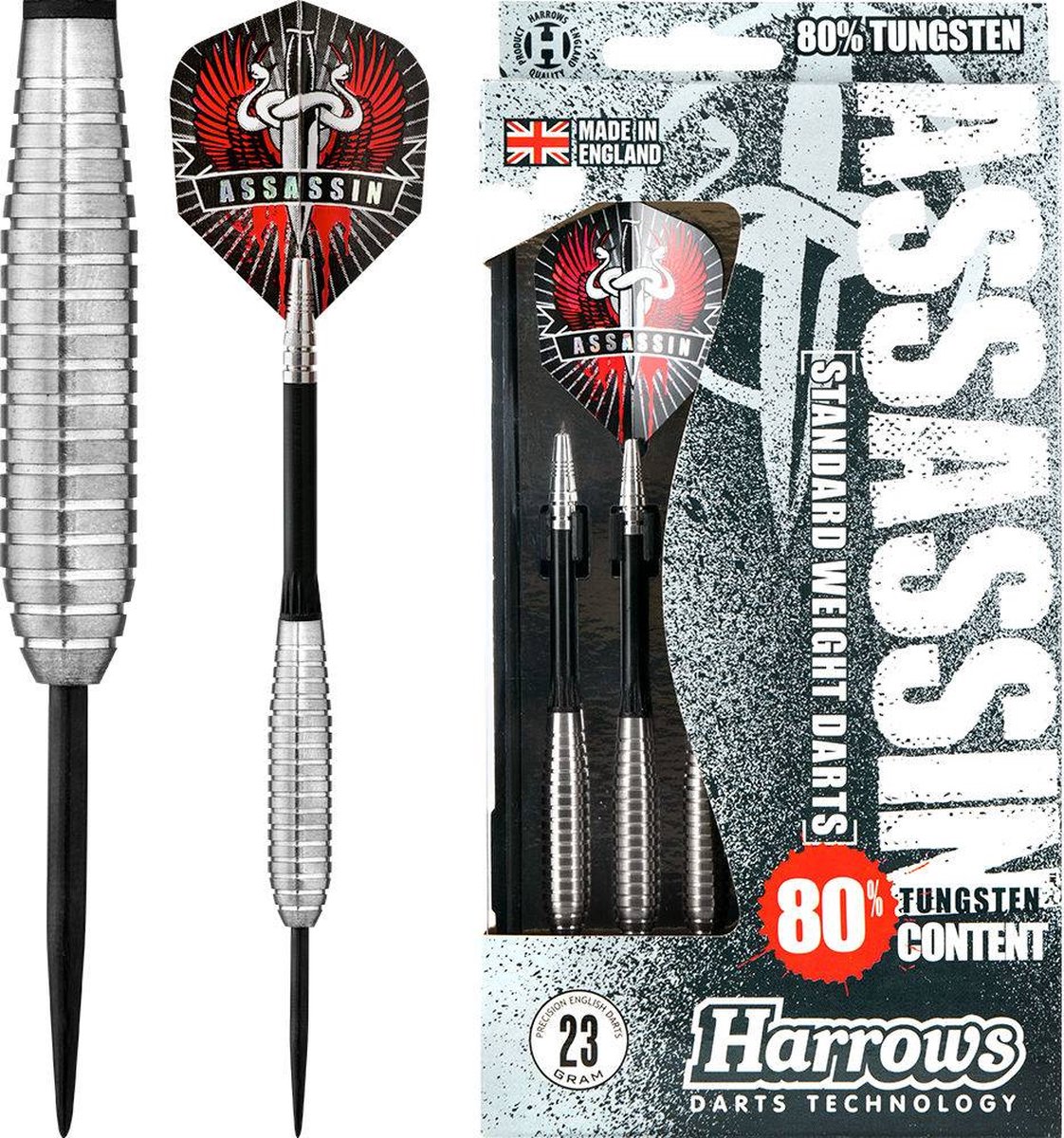 Harrows Assassin RG 80% 23 Gram - Dartpijlen