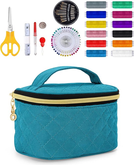 Kit de couture, Set d'outils de couture avec sac de rangement pour bricolage,...  | bol.com