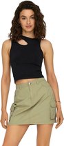 Only Play Salli Life Seam Dames Crop Top 15288914-black - Kleur Zwart - Maat M