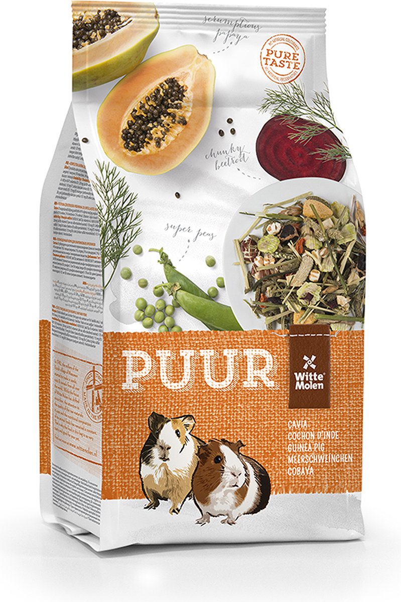 Witte Molen - Knaagdierenvoer - Knaagdier - Puur Cavia 700gr - 1st