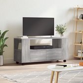 The Living Store TV-meubel - media-kast - 102 x 34.5 x 43 cm - grijs sonoma eiken