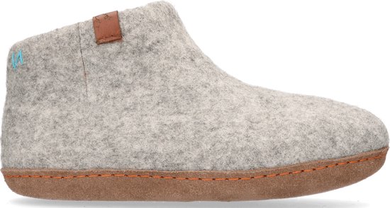 Tofvel - Mula Wolvilt Sloffen Marbled Light Grey - Maat 39