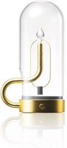 Luxus Tafellamp Touch Deluxe - Pauline - Goud - 15cm - Oplaadbaar en Dimbaar - Voor binnen en buiten