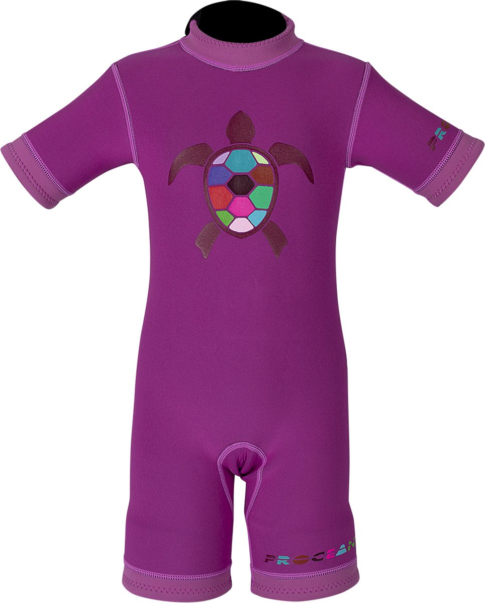Kids shorty schildpad | roze | 10-12 jaar / 2XS