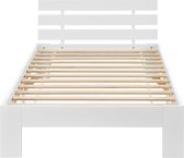 Houten Bed Tineke - Grenen - Met Bedbodem - 120x200 cm - Wit - Snelle Montage