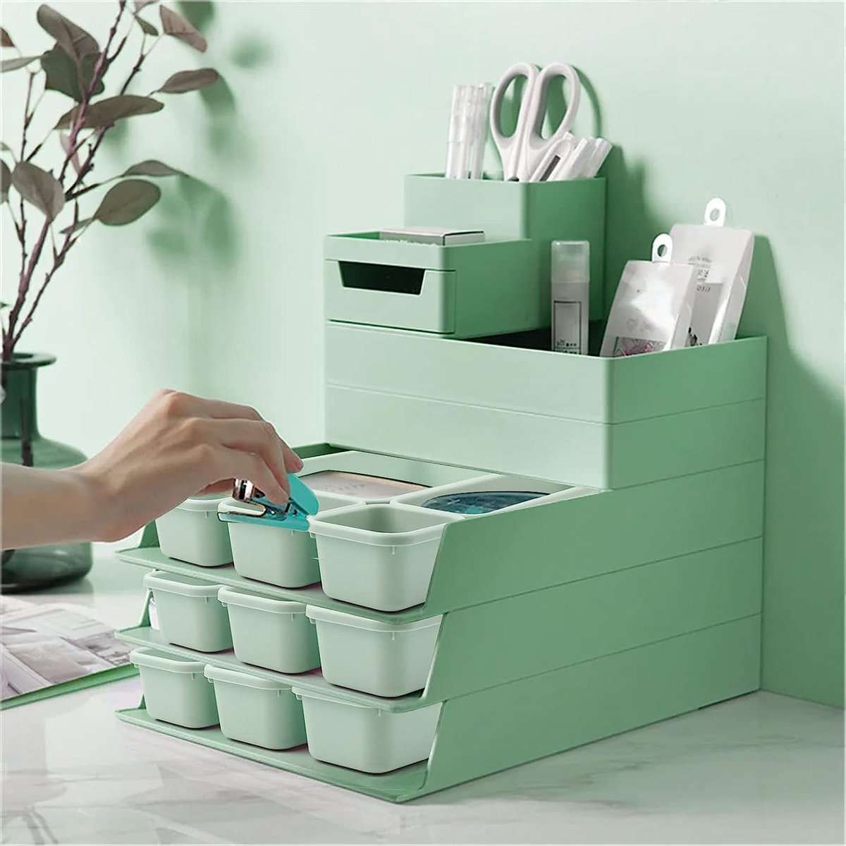 Küchen gewürz glas Rack Schublade unter Schrank Gewürz regal Organizer Hängende