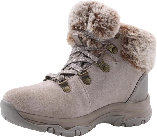 Skechers Trego-Falls Finest Dames Sneakers - Taupe - Maat 36