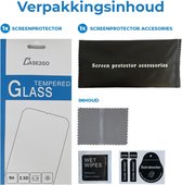 Case2go - Screenprotector voor Apple iPhone 15 Pro Max - Case Friendly - Gehard Glas - Transparant