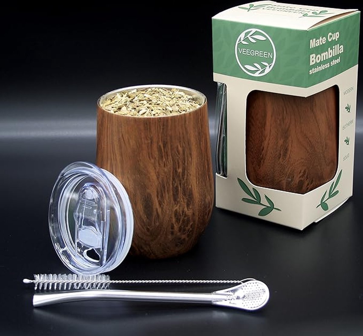 BALIBETOV Kit Calebasse Maté Yerba (Tasse Maté) et Bombilla Maté - Acier  Inoxydable 18/8 à Double Paroi - Comprend Deux Bombillas et Une Brosse de  Nettoyage (MARBRE d'or, 355) : : Cuisine et Maison