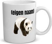 Akyol - panda met eigen naam koffiemok - theemok - Panda - panda liefhebbers - mok met eigen naam - iemand die houdt van panda's - verjaardag - cadeau - kado - 350 ML inhoud