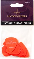 6 Stuks Plectrum Set - 1.20 Plectrum - Nylon Guitar Picks - Lintage Guitars®