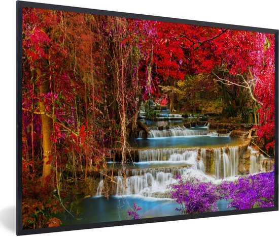Herfstwandeling door een bos - Herfst tuinprints - Tuinwanddecoratie bomen Herfstwandeling door een bos - Herfst tuinprints - Tuinwanddecoratie bomen