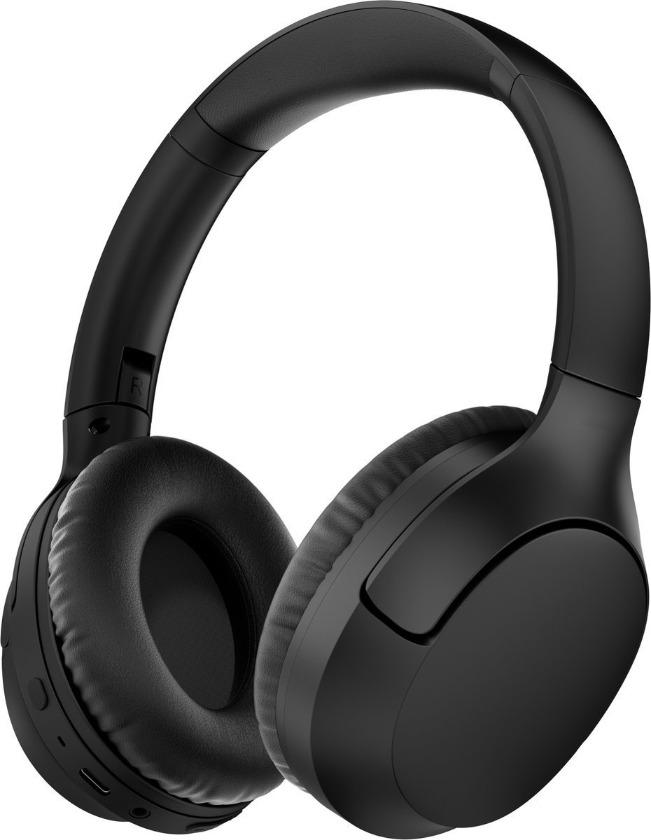 Afbeelding 2 van Over Ear Koptelefoon Draadloos - Draadloze Headset met Microfoon - Bluetooth 5.3 - 60 Uur Batterij - Inklapbaar - ENC Kristalheldere Gesprekken - Bluetooth Headset - Zwart