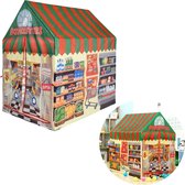 Cheqo® Speeltent - Kinderspeeltent - Supermarkt - Winkeltje Spelen - Polyester - 95x72x102cm