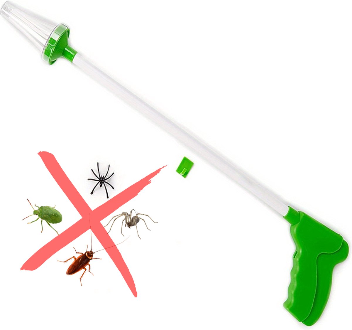 Attrape-insecte à longue manche, outil de lutte antiparasitaire
