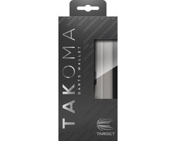 Target Darts Takoma Regular Dartkoffer Grijs - Beschermende Etui voor 3 Volledig Gemonteerde Darts - Duurzaam EVA Materiaal met Ritsvakken voor Flights en Shafts - 18x8.5x5cm