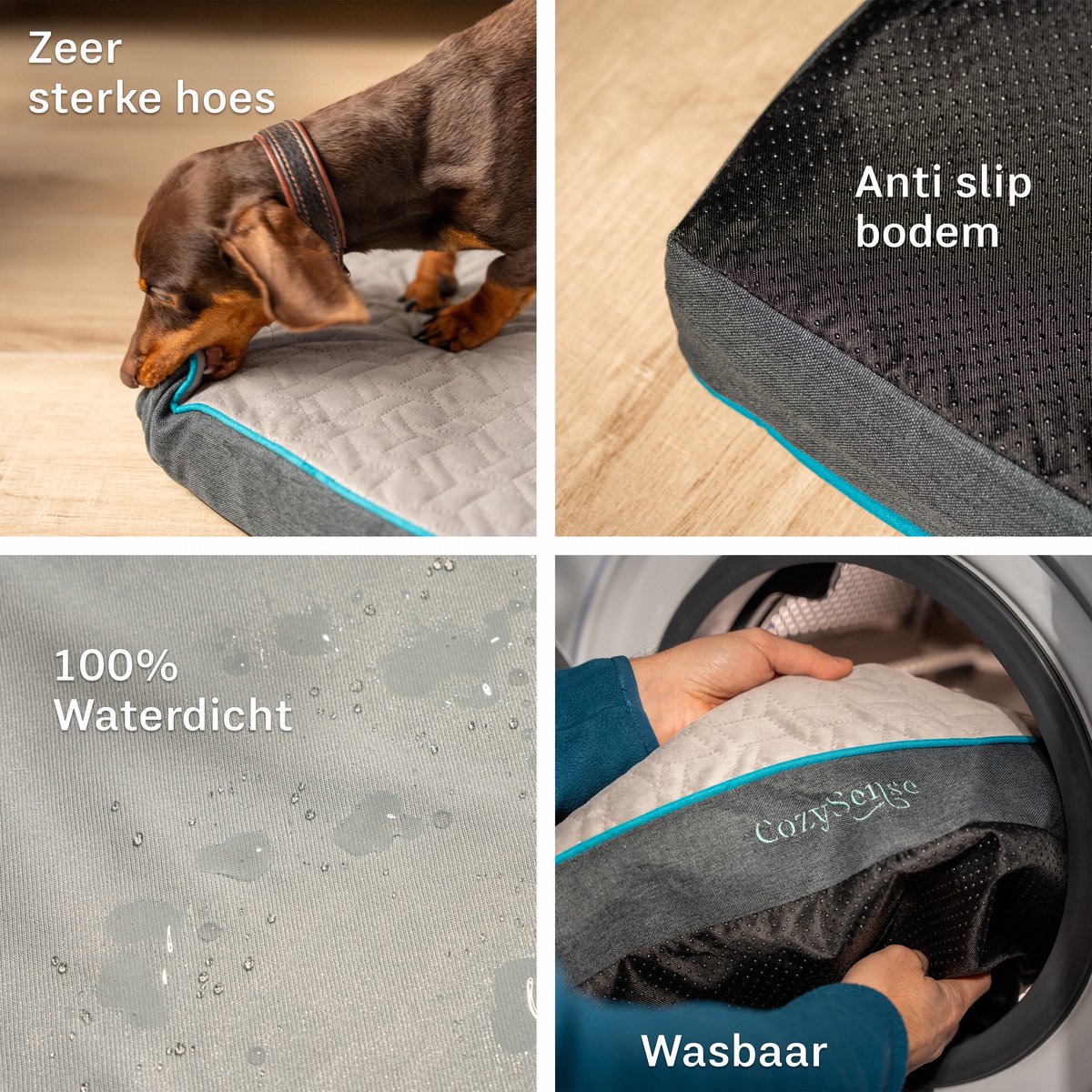 IEUUMLER Hondenbed, wasbare hondendeken, pluche zachte en warme