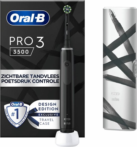Oral-B Pro 3 3500 serie - Elektrische tandenborstel - Zwart