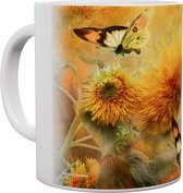 Vlinder Sunflowers & Butterflies - Mok 440 ml