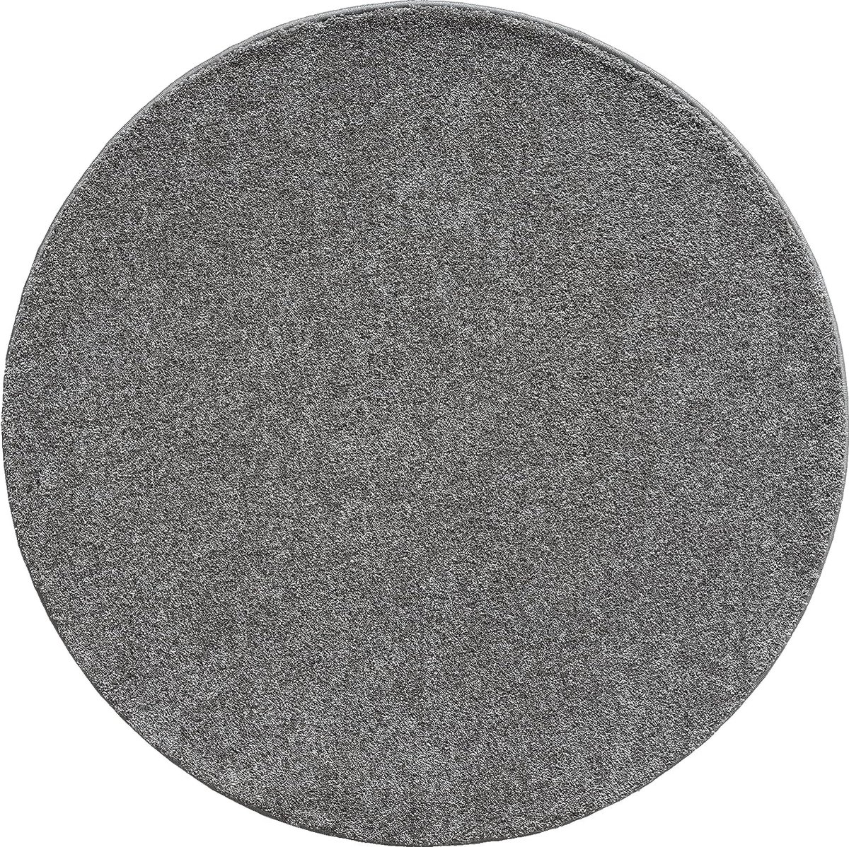 the carpet Grande Modern Pluizig Kortpolig Woonkamerkleed, Superzacht aanvoelend, Elegant en Onderhoudsvriendelijk, 160x160 round